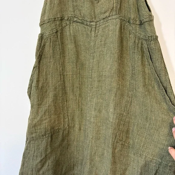Flax Forest Green Maxi Dress - Picture 3 of 13